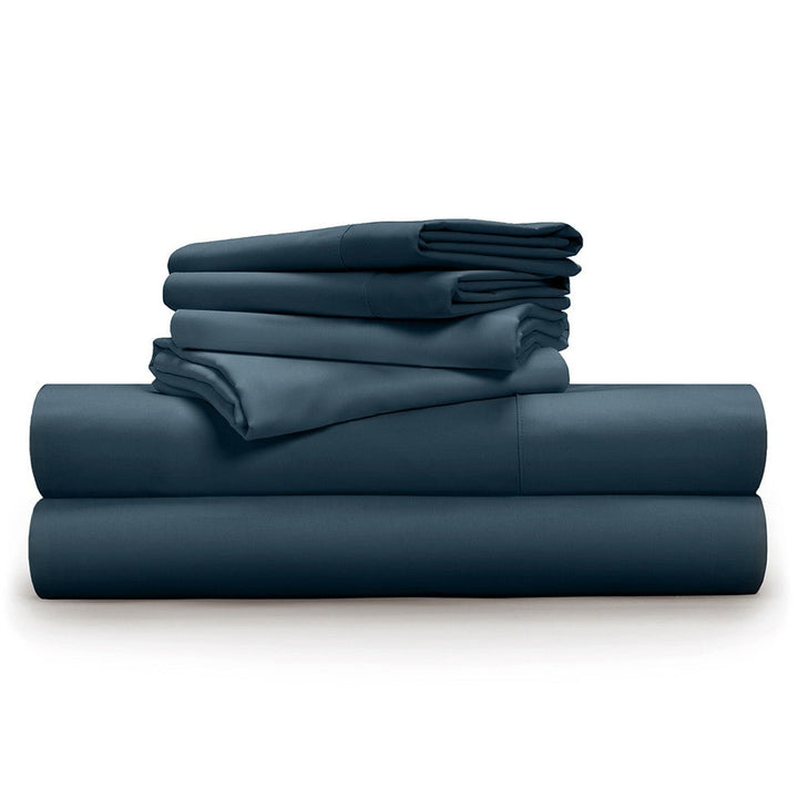 Pillow Guy Soft & Smooth Tencel Sheet 6-Piece Set, PG Blue