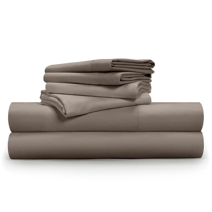 Pillow Guy Soft & Smooth Tencel Sheet 6-Piece Set, Sandy Taupe