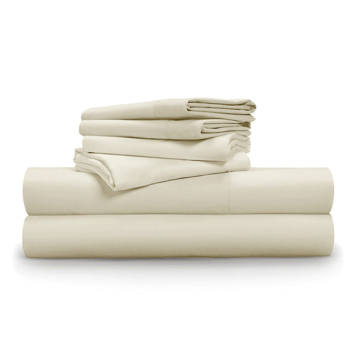 Pillow Gal Soft & Smooth Tencel Sheet 6-Piece Set, Cream