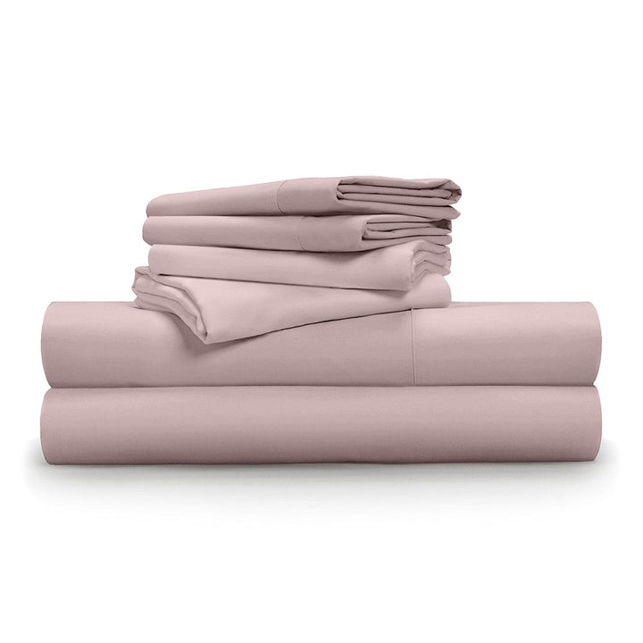 Pillow Gal Soft & Smooth Tencel Sheet 6-Piece Set, PG Pink